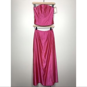 Gunne Sax Jessica McClintock 2 Piece Formal Dress Pink Size 3 NWT